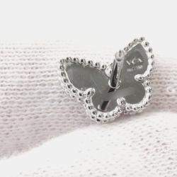 Van Cleef & Arpels 18K White Gold Sweet Papillon Earrings