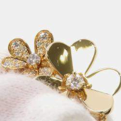 Pre Owned Van Cleef & Arpels 18K Yellow Gold and Diamond Frivole Necklace 