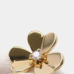 Pre Owned Van Cleef & Arpels 18K Yellow Gold and Diamond Frivole Necklace 