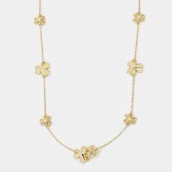 Pre Owned Van Cleef & Arpels 18K Yellow Gold and Diamond Frivole Necklace 