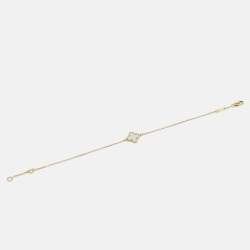 Pre Owned Van Cleef & Arpels Sweet Alhambra  Mother of Pearl Yellow Gold Bracelet