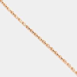 مملوكة مسبقًا Van Cleef & Arpels Vintage Alhambra Diamond 18K Rose Gold Pendant Necklace