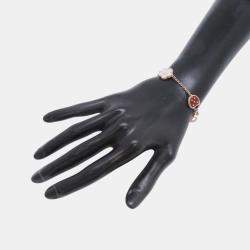 Van Cleef & Arpels 18K Pink Gold Lucky 5 Motifs Spring Bracelet 