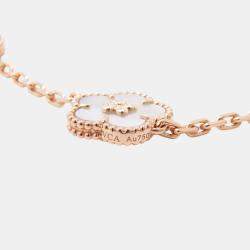 Van Cleef & Arpels 18K Pink Gold Lucky 5 Motifs Spring Bracelet 