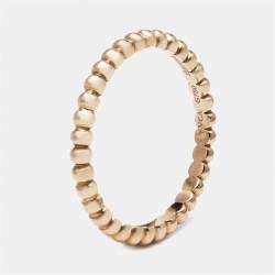 Van Cleef & Arpels Perlée 18k Rose Gold Small Model Ring Size 48