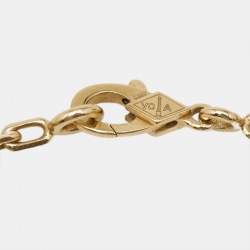 Pre Owned Van Cleef & Arpels Vintage Alhambra Mother of Pearl 18k Yellow Gold 5 Motif Station Bracelet