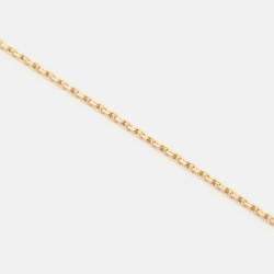 Pre Owned Van Cleef & Arpels Vintage Alhambra Mother of Pearl 18k Yellow Gold Necklace