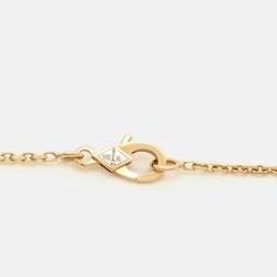 مملوكة مسبقًا Van Cleef & Arpels Vintage Alhambra Mother of Pearl 18k Yellow Gold Necklace