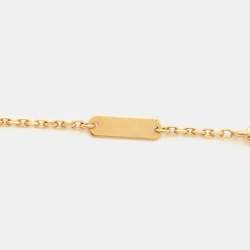 مملوكة مسبقًا Van Cleef & Arpels Vintage Alhambra Mother of Pearl 18k Yellow Gold Necklace