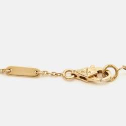 Pre Owned Van Cleef & Arpels Butterfly Sweet Alhambra Mother of Pearl 18k Yellow Gold Bracelet