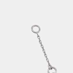 Van Cleef & Arpels 18K White Gold and Diamond Sweet Alhambra Pendant Necklace