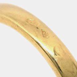 Van Cleef & Arpels Alhambra Diamond Onyx 18K Yellow Gold Ring EU 49