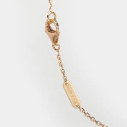 Pre Owned قلادة فان كليف أند أربلز فينتدج ألامبرا ألماس طبقة وردي ذهب وردي عيار 18