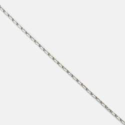 Van Cleef & Arpels Vintage Alhambra Limited Edition Holiday 2022 Celadon Sevres Porcelain Diamond 18k White Gold Necklace