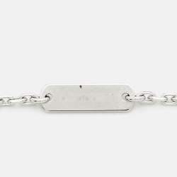 Van Cleef & Arpels Vintage Alhambra Limited Edition Holiday 2022 Celadon Sevres Porcelain Diamond 18k White Gold Necklace