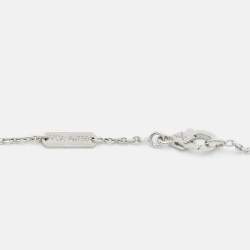 Van Cleef & Arpels Vintage Alhambra Limited Edition Holiday 2022 Celadon Sevres Porcelain Diamond 18k White Gold Necklace