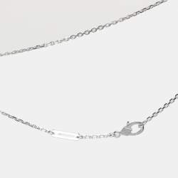 مملوكة مسبقًا Van Cleef & Arpels Vintage Alhambra Chalcedony 18k White Gold Pendant Necklace