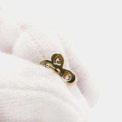 Van Cleef & Arpels 18K Yellow Gold Ruby & Diamond Butterfly Earrings 