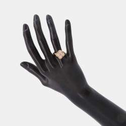 Van Cleef & Arpels  18K Pink Gold Vintage Alhambra Ring EU 53