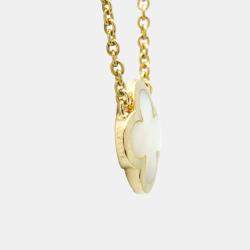 Pre Owned Van Cleef & Arpels 18K Yellow Gold Pure Alhambra Pendant Necklace