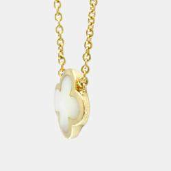 Pre Owned Van Cleef & Arpels 18K Yellow Gold Pure Alhambra Pendant Necklace