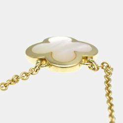 Pre Owned Van Cleef & Arpels 18K Yellow Gold Pure Alhambra Pendant Necklace