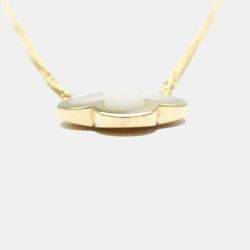 Pre Owned Van Cleef & Arpels 18K Yellow Gold Pure Alhambra Pendant Necklace