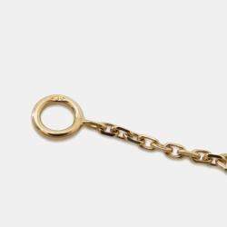 Van Cleef & Arpels 18K Yellow Gold and Diamond Frivole Mini Bracelet