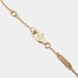Van Cleef & Arpels 18K Yellow Gold and Diamond Frivole Mini Bracelet