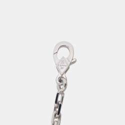 Van Cleef & Arpels 18K White Gold Vintage Alhambra 20 Motif Long Necklace