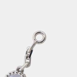 Van Cleef & Arpels 18K White Gold Vintage Alhambra 20 Motif Long Necklace