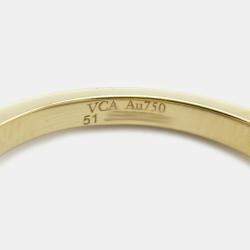 Van Cleef & Arpels Vintage Alhambra 18K Yellow Gold, Diamond, Onyx Ring EU 50.5