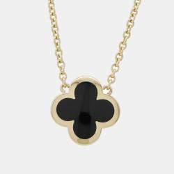 Van Cleef & Arpels 18K Yellow Gold Pure Alhambra Pendant Necklace