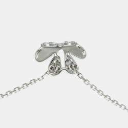 Van Cleef & Arpels 18K White Gold Mini Frivole Pendant