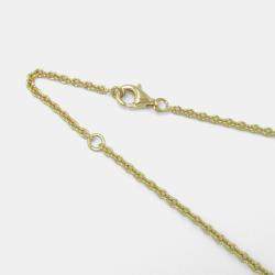 Van Cleef & Arpels 18K Yellow Gold Mother of Pearl Single Motif Pure Alhambra Necklace