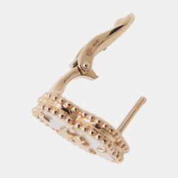 مملوكة مسبقًا Van Cleef & Arpels 18K Rose Gold Lucky Spring Blossom Stud Earrings