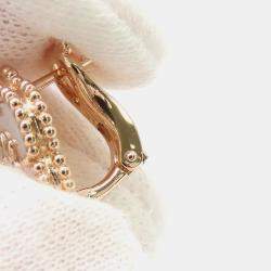 مملوكة مسبقًا Van Cleef & Arpels 18K Rose Gold Lucky Spring Blossom Stud Earrings