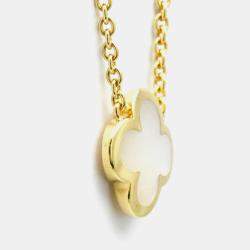 Van Cleef & Arpels 18K Yellow Gold Pure Alhambra Pendant Necklace