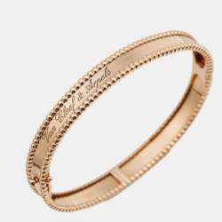 Van Cleef & Arpels Perlee Signature 18K Rose Gold Bracelet M