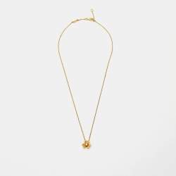 Van Cleef & Arpels Frivole Diamond 18k Yellow Gold Mini Model Necklace