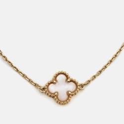 Pre Owned سوار فان كليف آند أربلز سويت ألهامبرا صدف وذهب أصفر عيار 18