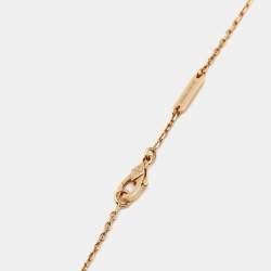 Van Cleef & Arpels Vintage Alhambra Grey Mother of Pearl 18k Rose Gold Necklace