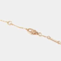Pre Owned Van Cleef & Arpels Mini Frivole Pave 18K Rose Gold Diamond Bracelet