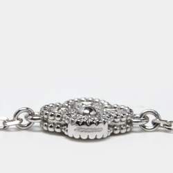 مملوكة مسبقًا سوار فان كليف أند أربلز ستيشن سويت ألامبرا 6 حليات ذهب أبيض عيار 18 وألماس