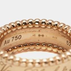 مملوكة مسبقًا خاتم فان كليف أند أربلز بيرلي ذهب وردي عيار 18 مقاس 52