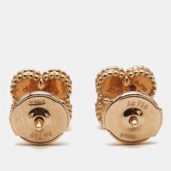 Pre Owned أقراط فان كليف آند أربلز "سويت الأهمبرا" كورنيليان و ذهب وردي عيار 18