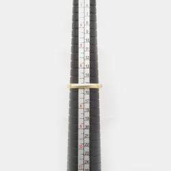 Pre Owned Van Cleef & Arpels Vintage Alhambra 18K Yellow Gold, Diamond, Mother of Pearl Ring EU 55