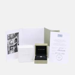 Pre Owned Van Cleef & Arpels 18K White Gold Sweet Alhambra Diamond Single Motif Station Bracelet