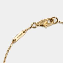 Pre Owned Van Cleef & Arpels Frivole Diamond 18k Yellow Gold Mini Bracelet