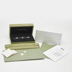 مملوكة مسبقًا سوار فان كليف آند أربلز فينتاج ألهامبرا صدف و ذهب أصفر عيار 18 بخمس وحدات